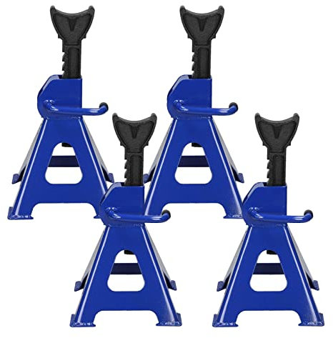 Jack Stands Set of 4PCS, Heavy Duty Axle Stands Metal Steel Jack Stands Adjustable Height 11 1/2-16 1/2 Inch Self-Locking Car Lift Auto Repair Tools