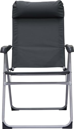 TrendLine Campingstuhl Schwarz Klappbar Klappstuhl Gartenstuhl Anglerstuhl