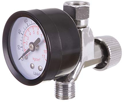 Profi Druckminderer mit Manometer Druckluftventil 1/4 Mini Druckluftregler