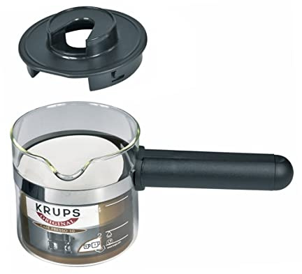 Espressokanne Glaskanne Kaffeekanne Espressokännchen transparent schwarz Glas Kunststoff Krups F0274200 Kaffeemaschine Espressomaschine eingesetzt in EspressoPrego CafePresso10Plus uvm