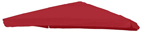 Mendler Ersatz-Bezug für Luxus-Ampelschirm HWC-A96 mit Flap, Sonnenschirmbezug, 3x3m (Ø4,24m) Polyester 3kg - Bordeaux