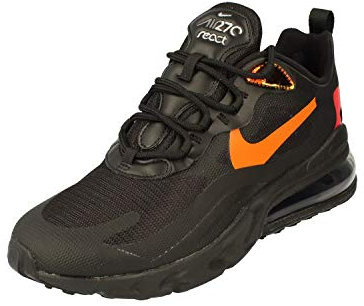 Nike Air Max 270 React GS Running Trainers CZ4209 Sneakers Scarpe (UK 5.5 us 6Y EU 38.5, Black Metallic Cool Grey 001)