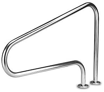 PINFU Barandilla para Piscina Barandilla de fácil Montaje con Placa Base, barandilla de Acero Inoxidable 304 para Escalera de Piscina Barandilla para Piscina