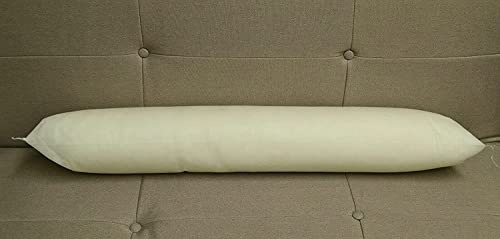 Arlinens Hollow fibre Filled Draught Excluder Draft Insulator Long Door Cushion- wind Stopper -Rectangular Shape-Double Stitched Edges in 9”x37”