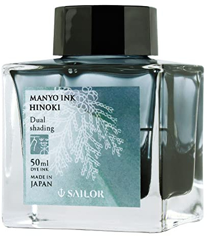 Sailor, Manyo Tinte, 50 ml Flasche, Hinoki (Blau-Grau), 132009218