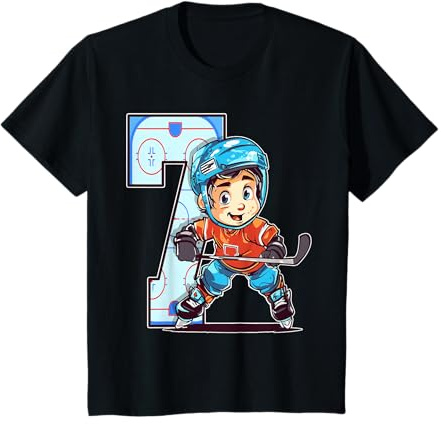 Cumpleaños de hockey sobre hielo - Niño de 7 años - 7º cumpleaños Camiseta