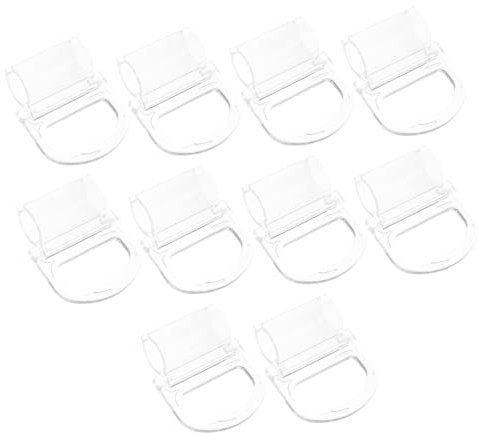 SEWOART Rolloliftgriff Abs Transparent Jalousiezug Clips Für 15mm Stange Schnurlose Rollozubehör Einfache Montage