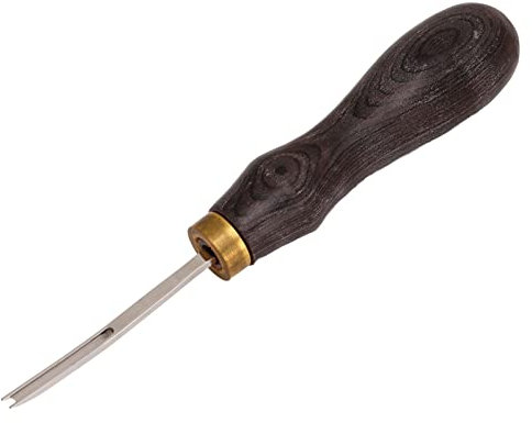 XHTLLO Biseladora de Hojas de Cuero, Biseladora Portátil Profesional para Rebajar Hojas de Artesanía en Cuero, Cuchillos de Cuero para Bricolaje con Mango de Madera, para Manualidades en Cuero(5#2.25)