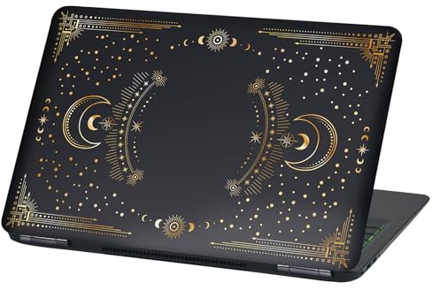 Finest Folia Copertura per pellicola per laptop, pellicola adesiva astratta, adesivo per notebook, copertura protettiva, adesivo autoadesivo in vinile (LP97 Mandala, 13-14 pollici)