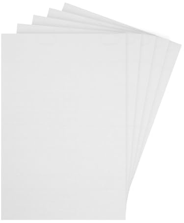 sourcing map Juego de papel tapiz y suelo de casa de muñecas de 12 x 8 pulgadas, elegantes tableros de papel blanco, 5 piezas