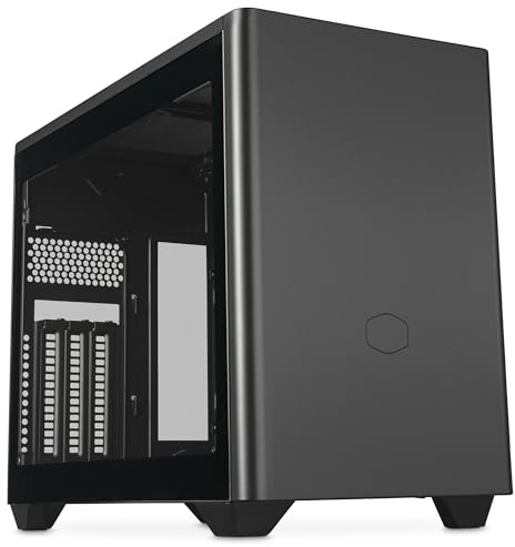 Cooler Master MasterBox NR200P V2 Mini ITX Case PC - Pannello laterale Vetro, Layout GPU Verticale, Cavo Riser PCIe 4.0 x16, Accesso 360 gradi Senza Attrezzi, Ventola PWM 120mm, USB 3.2 Gen 2x2 Type-C