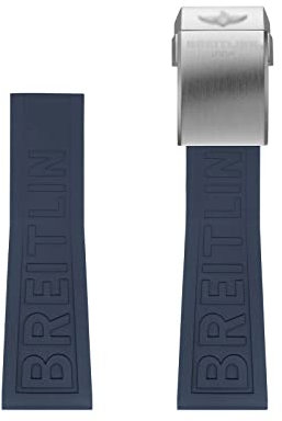 DJDLFA Uhrenarmband für Breitling 22 mm, 24 mm, Gummi, wasserdicht, weich, mit Schnalle, 22 mm, Achat