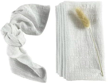 VIXDA 24 STÜCKE Rosa Nähen Stoffservietten Baumwolle Fabrik Großhandel Stoff Serviette Gaze Tischtücher Hochzeitsdekoration 30x30 cm