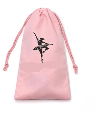 Balletttasche mit Kordelzug, Tanztasche, Schuhe, Aufbewahrungstasche, Ballett-Organizer, Handtasche, Taschen, Segeltuch, Schuhtasche, Tanzschuhe, Beutel mit Kordelzug, rose, Einheitsgröße