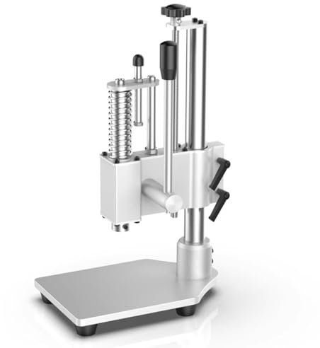 Vituord Robuste manuelle Spindelpresse, 150 kg Tisch-Stempelpresse, Höhenverstellung, Leder-Perforator-Werkzeug, zum Pressen von Kupferschneiden, Nähen, Nieten, Lagerentfernung
