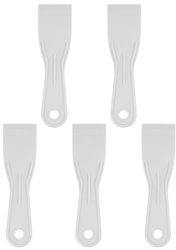 sourcing map 5 raschietti per stucco da 5,1 cm di larghezza, 1,7 mm, sottili e flessibili, in plastica, per nastrare cartongesso, spalmare, dipingere, graffiare, grigio