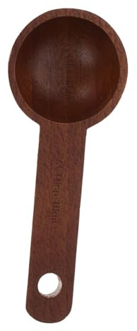 TOYANDONA Cuillère Doseuse Bois de Noyer pour Café Grains Sucre et Thé Manche Poli Ergonomique Mesure Précise pour Maison et Café