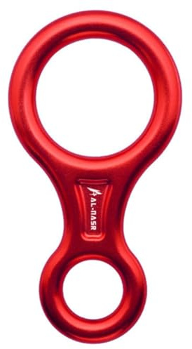 Tsudoku Mousqueton d'escalade 35KN, Corde de en Rappel en Forme de 8, Dispositif D'Assurage en Aluminium, Équipement de en Rappel