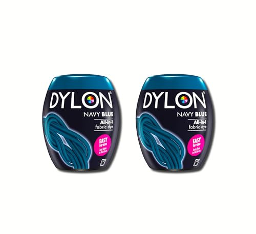 Dylon Machine Dye, Powder, Navy Blue POD 2 Packs