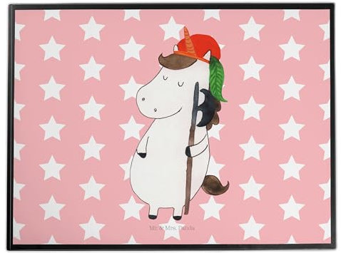 Mr. & Mrs. Panda Schreibunterlage Einhorn Junge - Geschenk, Einhörner, Mittelalter, Unicorn, schreibtischunterlagen, Schreibtisch Unterlagen, schreibtischunterlage, Bube, Schreibtischauflage