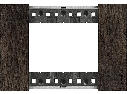 Bticino KA4803LG Living Now Platte 3 Module, Nussbaum, 127 x 50 x 10 cm