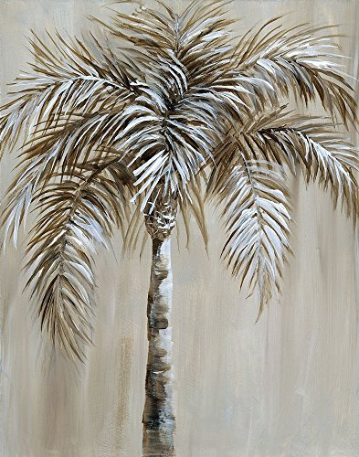 Feeling at home Lienzo-con-AMERICANO-BOX-Palm-Magic-I-Nan-Coastal-Fine-Art-impresión-en marco de madera-Vertical-40x31_in