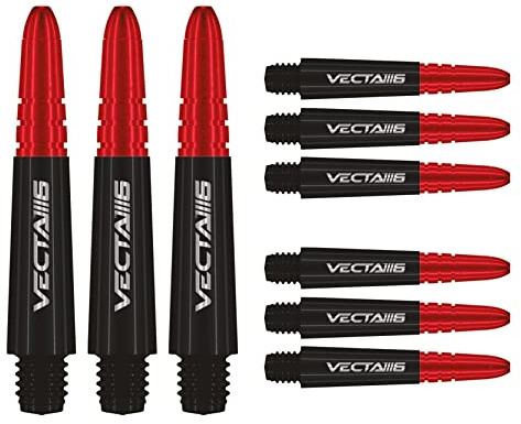 WINMAU Vecta Dartschäfte - 3 Sets pro Packung (insgesamt 9 Schäfte)