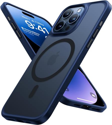 TORRAS Guardian-Mag für iPhone 15 Pro Max Hülle für Magsafe (Unzerstörbare Sturzfestigkeit & Stärkster Magnetisch) Hülle iPhone 15 Pro Max Case Dünn Handyhülle iphone 15 Pro Max Hülle, Matte Blau | (Unzerstörbare Sturzfestigkeit & Stärkster Magnetisch) Hülle iPhone 15 Pro Max Case Dünn Handyhülle iphone 15 Pro Max Hülle