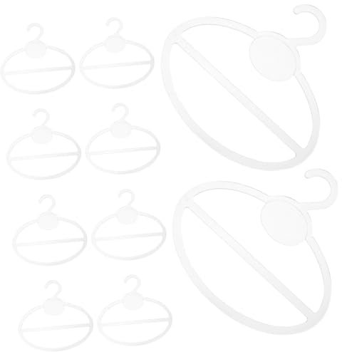 PRETYZOOM 10 Pièces Crochet Rond Porte-écharpe Cintre pour Foulard Peu Encombrant Organisateur De Ceinture Organisateur De Porte-Cravates Porte-Foulard Plastique Stockage Pinces à Cravate