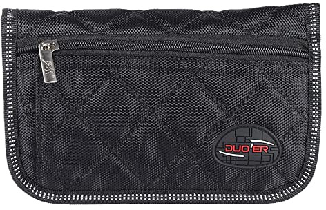 COMETX Bolsa para boquillas de trombón, trombón, trompeta, trompeta, bolsa con 4 compartimentos suaves, color negro
