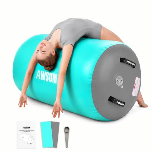 AWSUM Air Roller Gymnastikfass Aufblasbarer Tumbling Roller für Gymnastik Luftmatte Rückhandspring Training Sprungbrettausrüstung