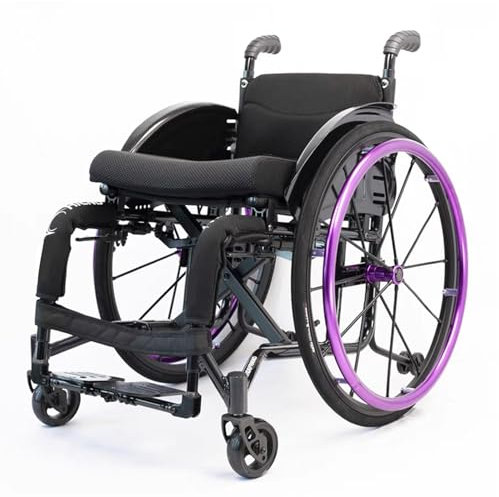 Sunyongfly Transport-Rollstuhl für zu Hause und unterwegs,Sportrollstuhl,Geeignet für Menschen mit Behinderungen, Menschen mit Mobilitätsproblemen(Seat Width 40cm)