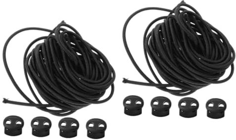 VILLCASE 2sätze Federzug Kordelstopper Aus Kunststoff Mit Elastikband Für Hoodies Rucksäcke Und -projekte Robuste Und Langlebige Lösung Für Ihre Schnürsenkel Und Kordelzüge