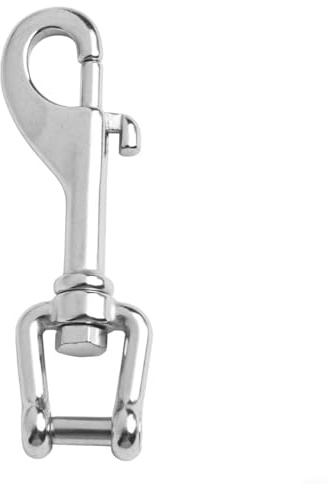 Boat Diving Snap Hook, Threaded Shackle Bolt 316 Stainless Steel, Rust (100mm)