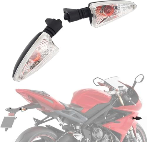 BIUGERCN Motorrad Blinker Licht Indikatoren Licht 12V Motorrad Vorne Hinten Blinker Licht für Daytona 675/R 2009-2016 für Street Triple 675 2007-2013