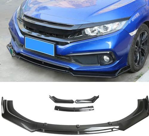 FGMSSOUG Auto Frontspoiler für Audi A1 A3 A4 A5 A6 A7 A8 B6 B7 B8 B9 C6 C7 C8 D3 D4 D5 D6, Frontstoßstange Spoiler Lippe Diffusor Splitter, Auto Styling Zubehör,Carbonfiberlook