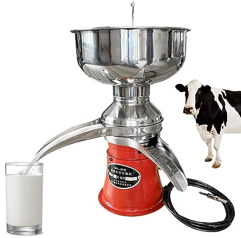 Distributore di panna montata professionale, separatore elettrico di latte/panna per mucche, cammelli e capre, centrifuga professionale per panna con ciotola per latte da 8 litri, separatore
