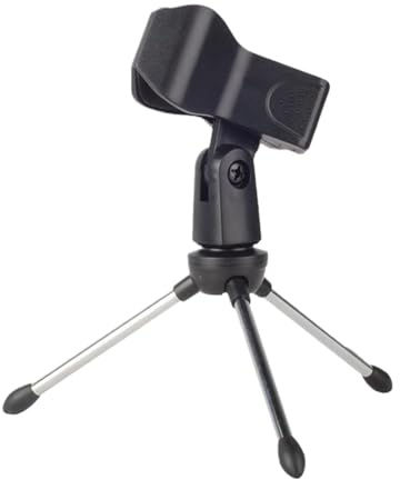 Soporte para micrófono de escritorio, trípode para soporte de micrófono