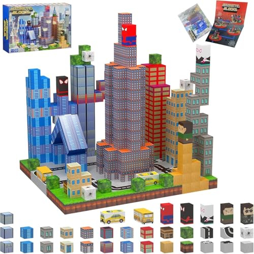 TUKIIE Magnetische Bausteine 150 Stück 2.5CM Magnetic Blocks Spider Toys | Spider Spielzeug für Jungen Mädchen ab 3 5 6 9-12 Jahre, Magnetbausteine Magnetspielzeug Magnetspiele Konstruktionsspielzeug