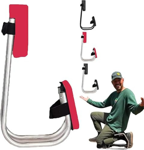 Siège de genou pour jardinage, appareil à genoux pour maçons, outil ergonomique et sangle, outil de soutien de cheville. Outils portables d'économie de main-d'œuvre pour travaux agricoles, acier
