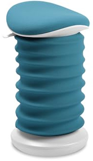 TOPSTAR Sitness 4D AGR-Zertifiziert Dynamischer Sitzhocker papyrusweiss Petrol - ergonomischer Bürohocker - höhenverstellbar - stärkt den Rücken - entlastet die Bandscheiben | Made in Germany | Ergonomisch | Bürohocker, Rollhocker | höhenverstellbar | Geprüfte Sicherheit nach GS-Intertek