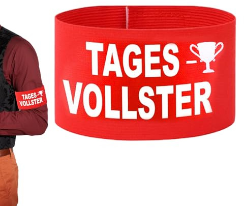 GZXUEHU Kaptenband, kaptenarmband, kardborreband, 35 x 7 cm, utsökt utförande, passform och hållbarhet, lämplig för födelsedagar, ravefest, ölfest