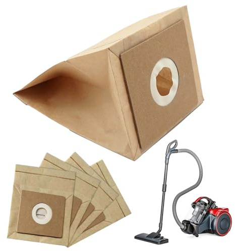 5 Pack Vacuum Cleaner Bags for Bush VCB35B15C1J7W-70 VYTRONIX RBC02 BC-402 BC-501 Argos Value VC-401 VC-402 Vacuum Hoover Cleaner Model Strong Paper Dust Bags High Efficiency Dust Bags Accessories