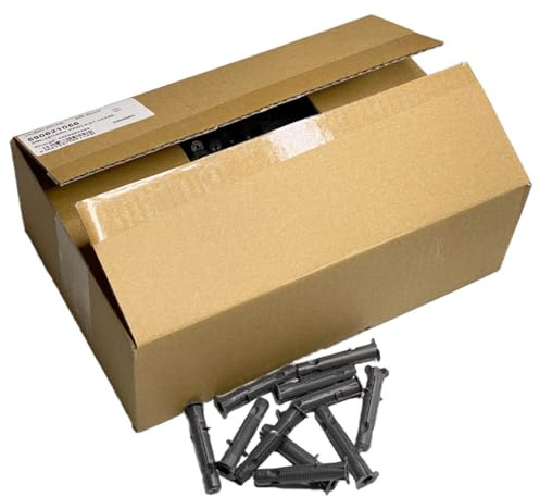 Würth 300x Shark Pro 10x56 Kunststoff Allzweck Universaldübel mit Kragen XL Großpackung 590621056 - Dübel für Beton, Vollziegel, Kalksandvollstein, Hochlochziegel, Gipskartonplatten