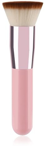 3. Cepillo profesional para crema y líquido, cerdas gruesas y suaves, sin costuras, acabado natural, herramienta cosmética portátil con cepillo aplicador de polvo líquido StreakFree