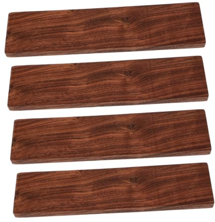 Toddmomy 4 Pièces Planche de Bois Brut Noyer Massif Po Po Accessoire Travail du Bois Matériau Sculpture et Décoration