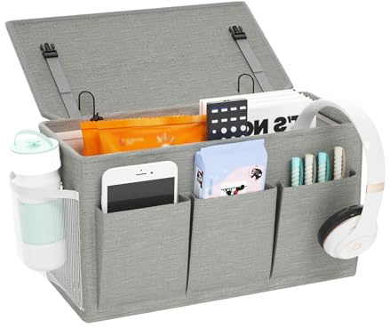 Oxford Cloth Bedside Hanging Storage Bag Multi-Functional Hanging Basket