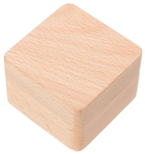 HAMPPLIES Caja de Colección de Souvenirs para Dientes Perdidos Caja de Madera para Anillos para Guardar Dientes Primer Corte de Pelo de Niño o Niña Obsequio para Shower y Cumpleaños