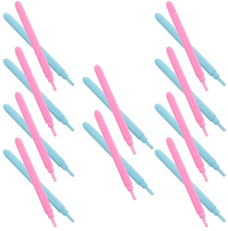 Gatuida 20 Piezas Bolígrafo para Quilling de Papel Plástico Ranurado, Set 20 Piezas (10 Rosa Claro 10 Azul Claro), Herramienta Artesanal para Tarjetas Diy, Manualidades y Decoración
