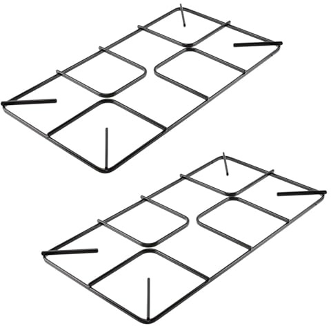 SPARES2GO Pan Support Grid for Belling Oven Cooker Flat Gas Hob (Pack of 2, 455mm x 245mm)